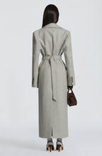 Women's Long Coat Tailored Fit with Peak Lapel - 3