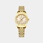 Women's Mini Watch with Zirconia Dial and Steel Strap - 2
