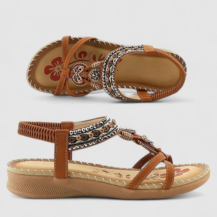 Maryna | Orthopaedic Sandals - Beige Bali
