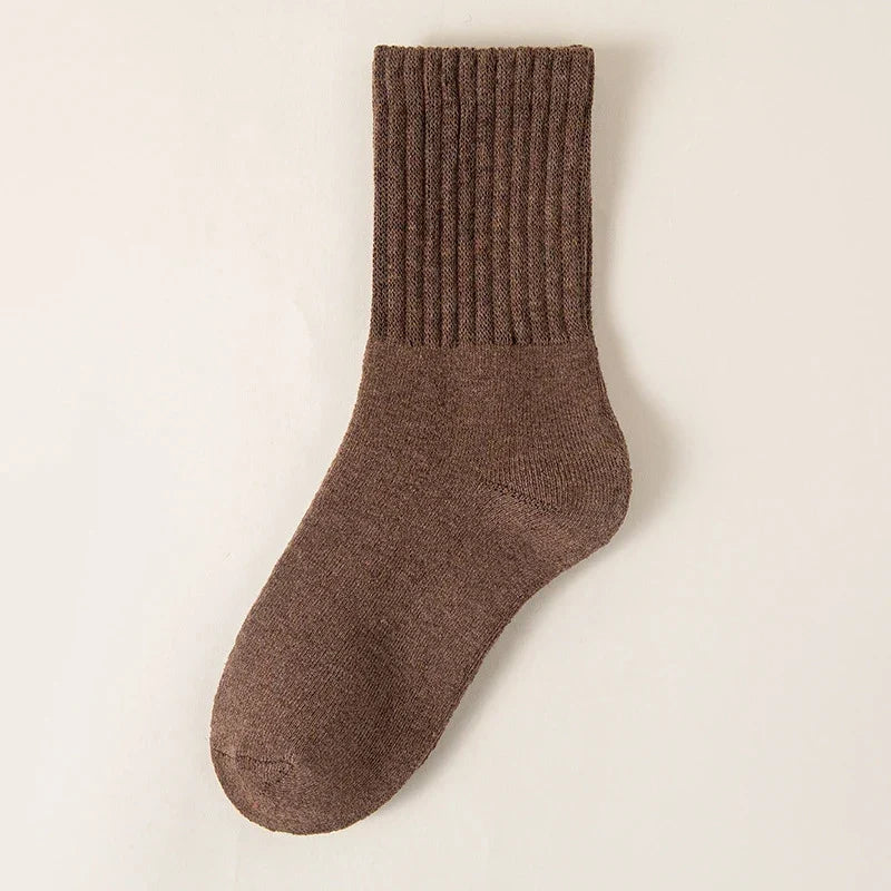 Thick Fleece Lined Socks with Non-Slip Grips Five Pair Pack - 4
