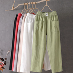 Women's Trousers Elasticated Waist with Relaxed Pull-On Leg