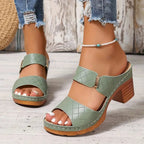 Emma | Women's Orthopaedic Cushioned Block Heel Sandals - 11