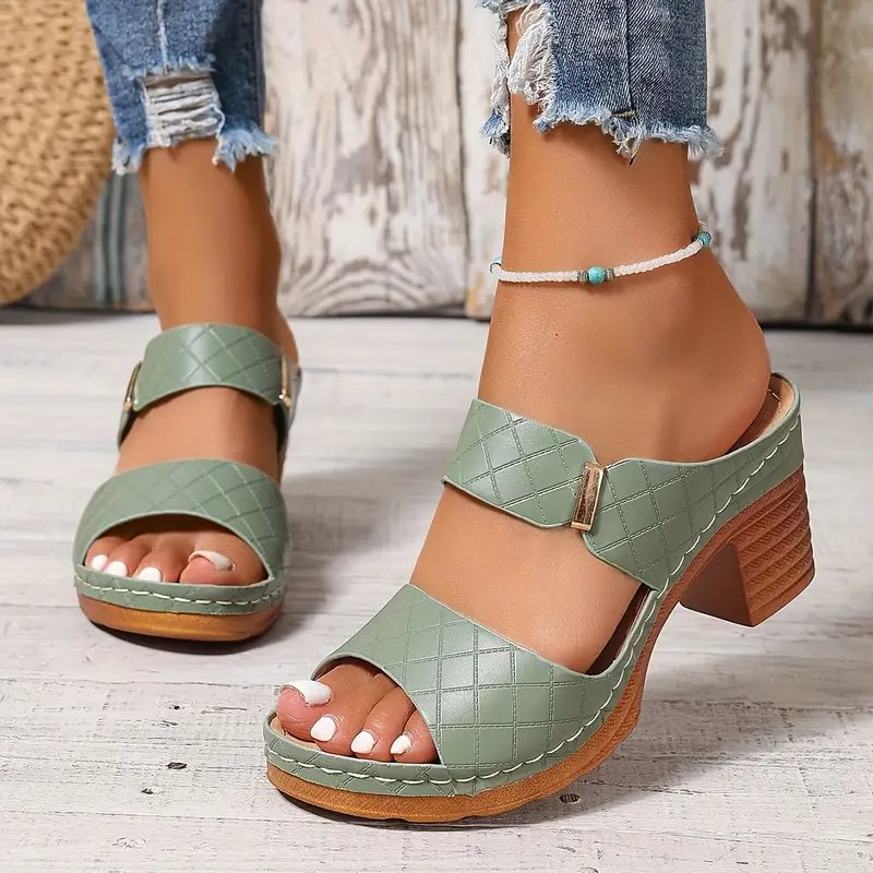 Emma | Women's Orthopaedic Cushioned Block Heel Sandals - 11