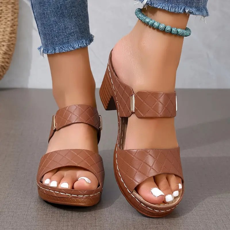 Emma | Women's Orthopaedic Cushioned Block Heel Sandals - 2