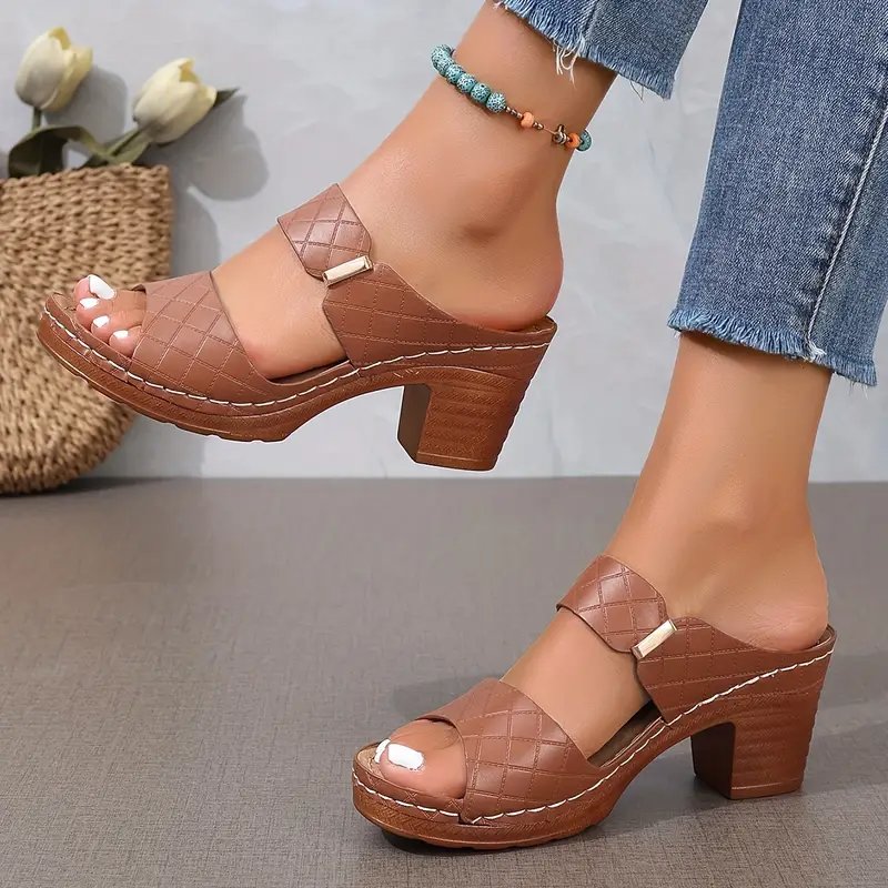 Emma | Women's Orthopaedic Cushioned Block Heel Sandals - 3