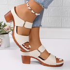 Emma | Women's Orthopaedic Cushioned Block Heel Sandals - 6