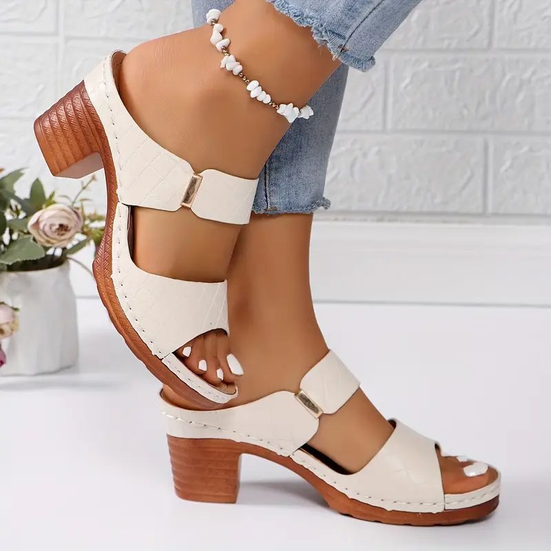 Emma | Women's Orthopaedic Cushioned Block Heel Sandals - 6