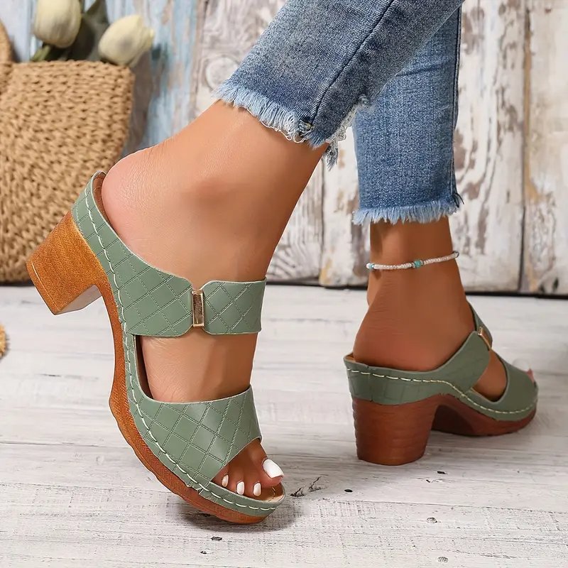 Emma | Women's Orthopaedic Cushioned Block Heel Sandals - 8