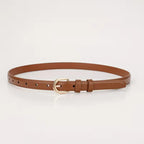 Women's Slim Belt with Gold-Tone Buckle for Jeans - 13